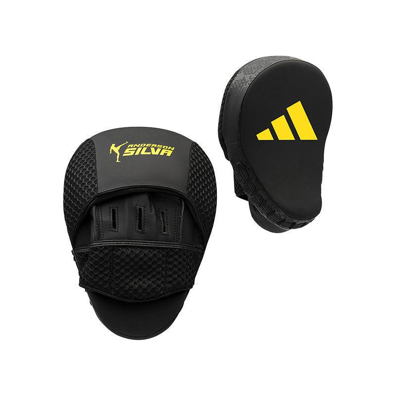 GUANTELETAS DE BOX ADIDAS X ANDERSON SILVA FOCUS MITT BLACK/YELLOW