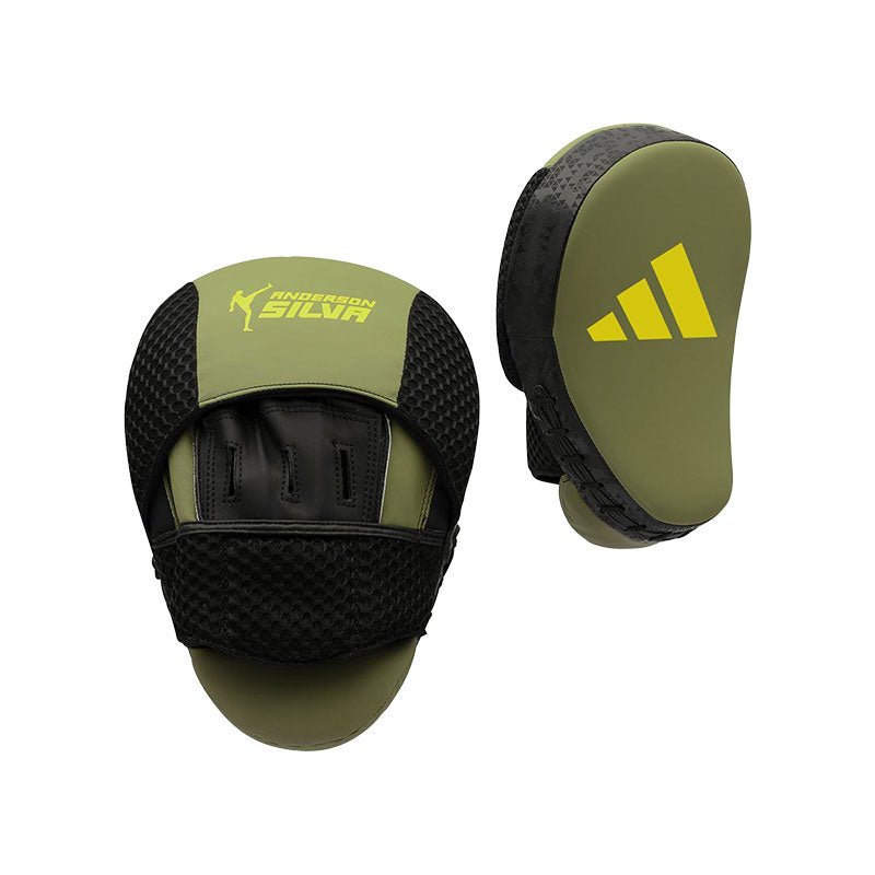 GUANTELETAS DE BOX ADIDAS X ANDERSON SILVA FOCUS MITT BLACK/YELLOW