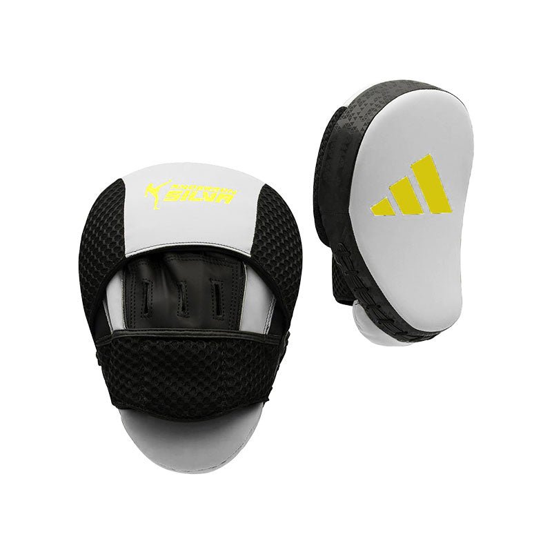GUANTELETAS DE BOX ADIDAS X ANDERSON SILVA FOCUS MITT BLACK/YELLOW