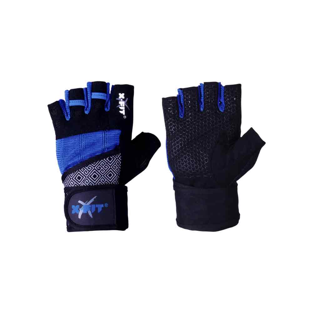 Mitones Para Pesas Azul Xfit