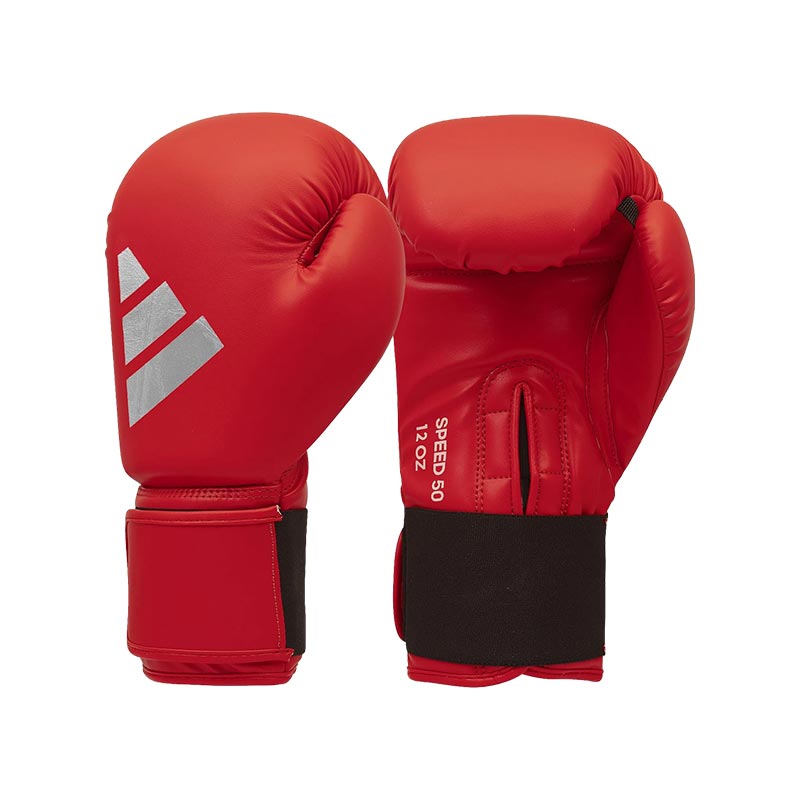 Guantes de boxeo Adidas Speed 50 rosa/blanco