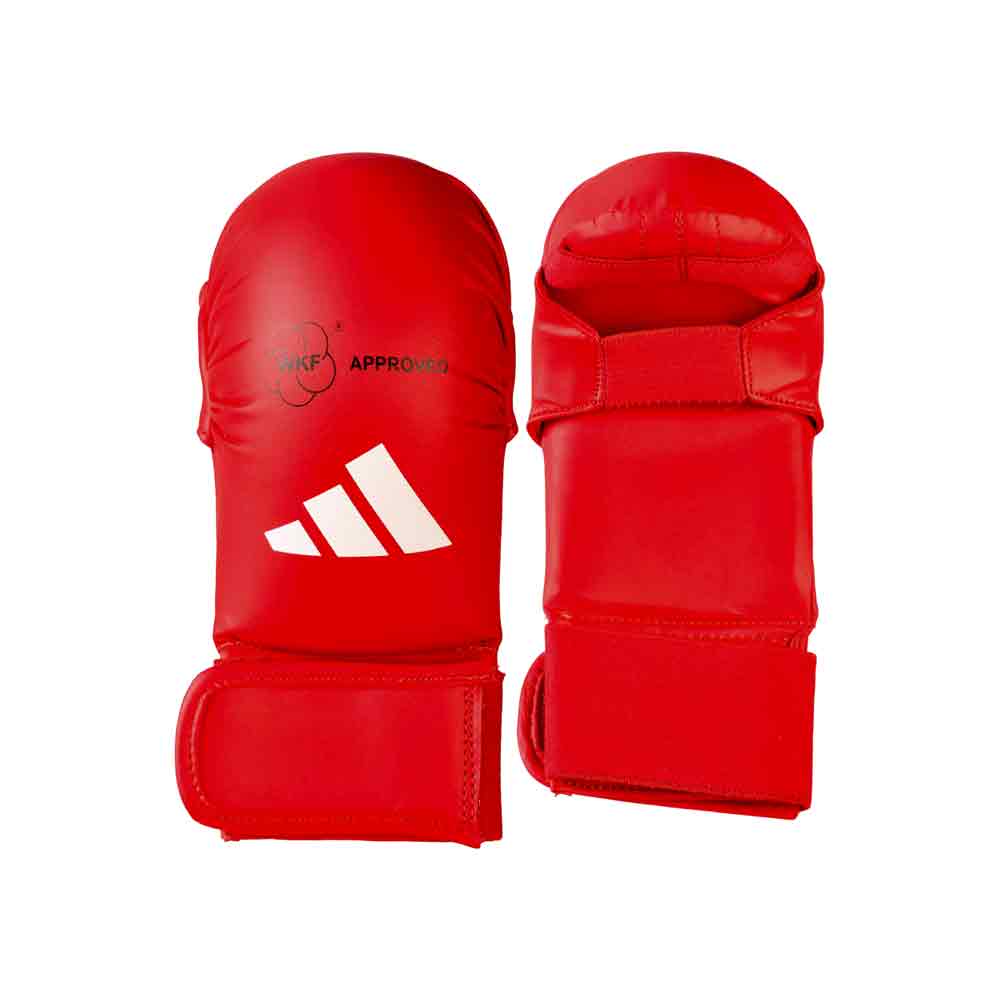 Guantes de karate Adidas kumite mitts WKF approved azul