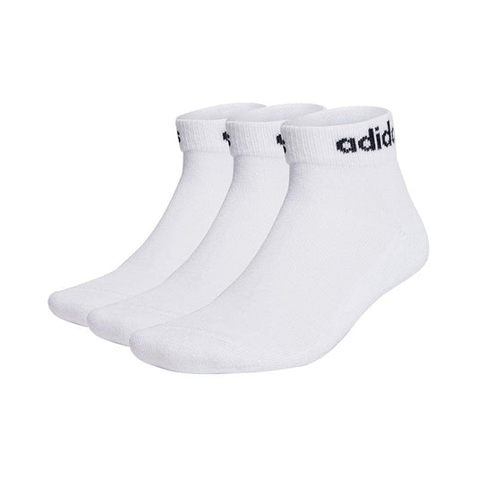 Medias Adidas C Lin Tobillo Pack x3 Blancas