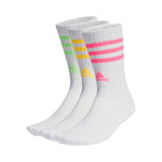 Medias Adidas 3S SPW Crew Pack x3 Blancas