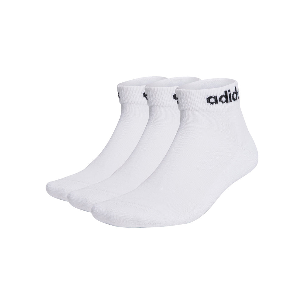 Medias Adidas C Lin Tobillo Pack x3 Blancas