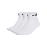 Medias Adidas C Lin Tobillo Pack x3 Blancas