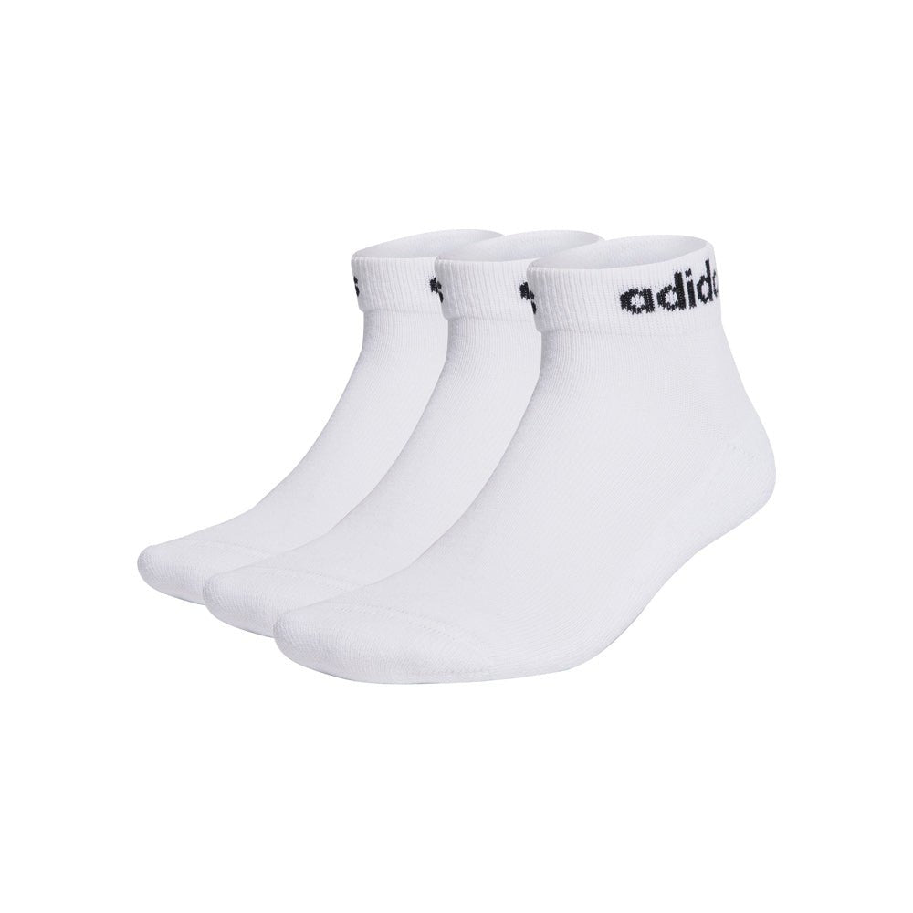 Medias Adidas C Lin Tobillo Pack x3 Blancas