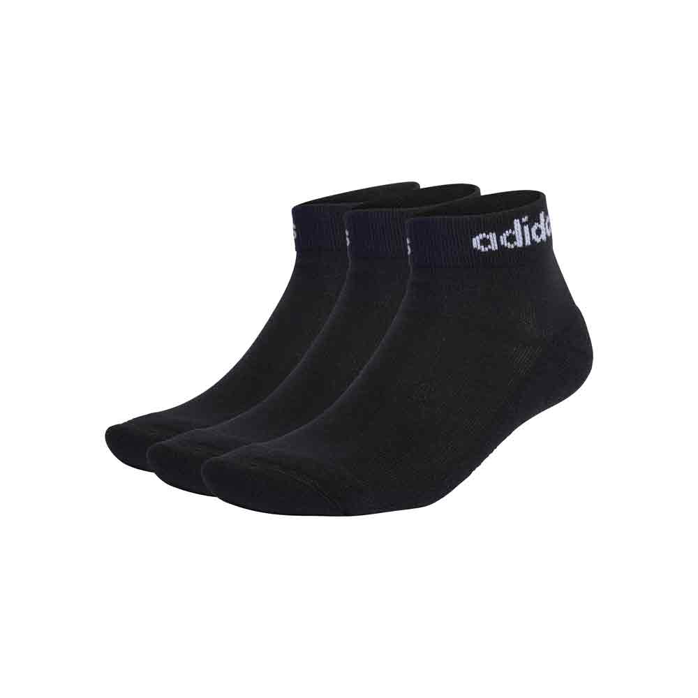 Medias Adidas C Lin Tobillo Pack x3 Negro