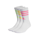 Medias Adidas 3S SPW Crew Pack x3 Blancas