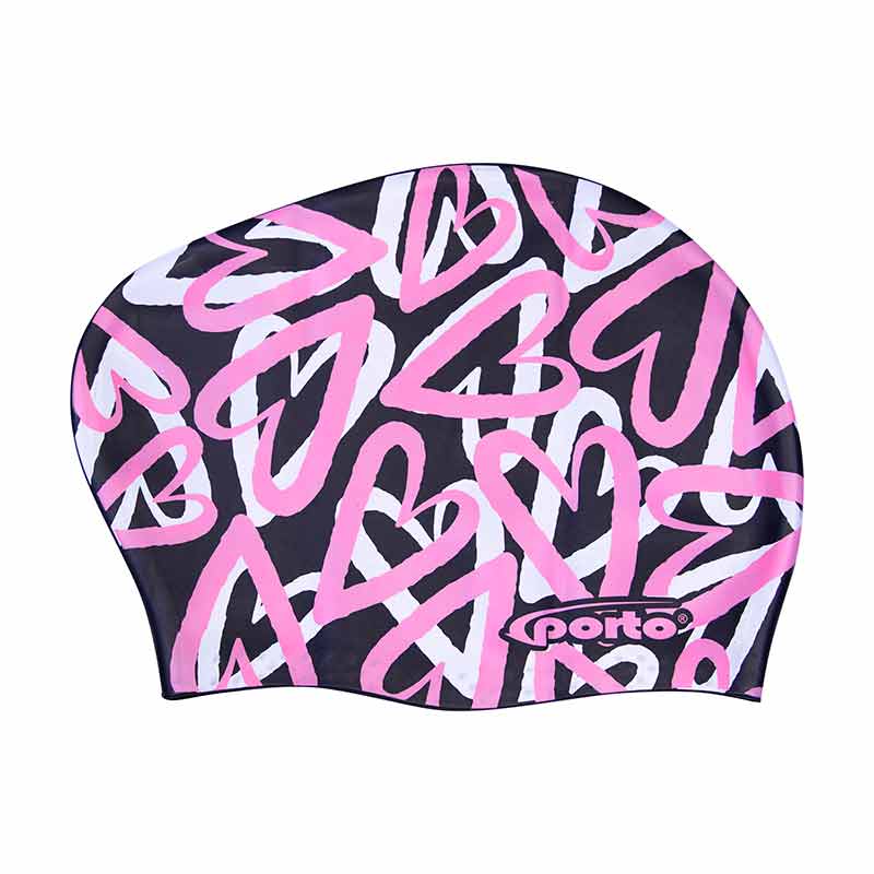 Gorro de natación volumen con diseño Porto