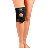 Rodillera corta afelpada triple Velcro Power Prene