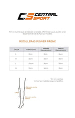 Rodillera con soporte elástico Power Prene