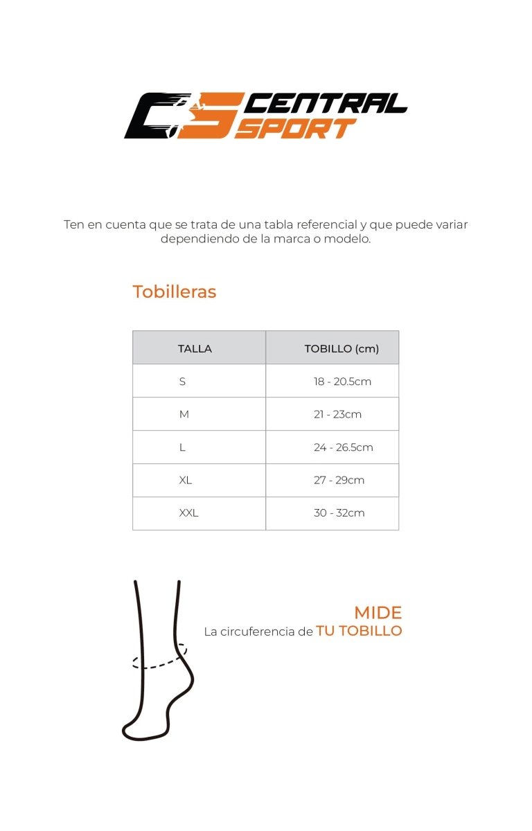 Tobillera Con Soporte Elástico Power Prene