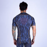 RASHGUARD UPPERCUT MANGA CORTA PARA MMA - NEGRO/DORADO
