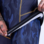 Rashguard de MMA Uppercut manga corta negro/dorado