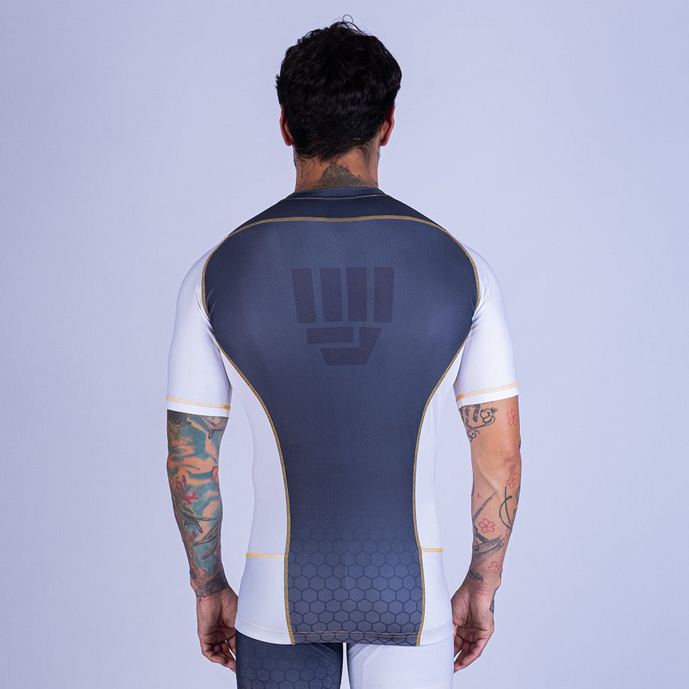 Rashguard de MMA Uppercut manga corta negro/rojo
