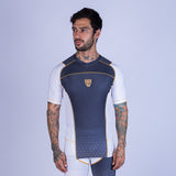 RASHGUARD UPPERCUT MANGA CORTA PARA MMA - NEGRO/ROJO