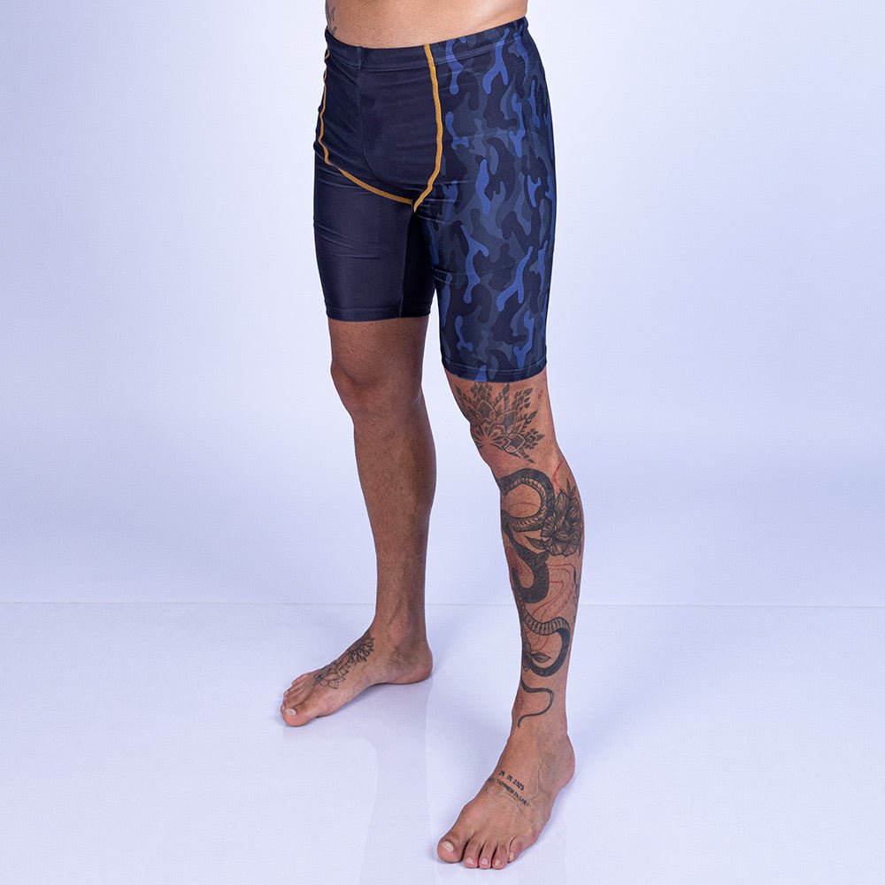 Pantaloneta de MMA Uppercut negro/dorado