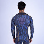 Rashguard de MMA Uppercut Manga Larga Negro/Dorado