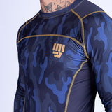 RASHGUARD UPPERCUT MANGA LARGA PARA MMA - NEGRO/DORADO