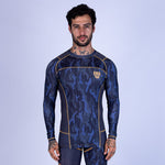 Rashguard de MMA Uppercut Manga Larga Negro/Dorado