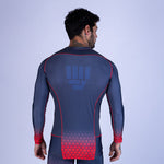 Rashguard de MMA Uppercut Manga Larga Negro/Rojo