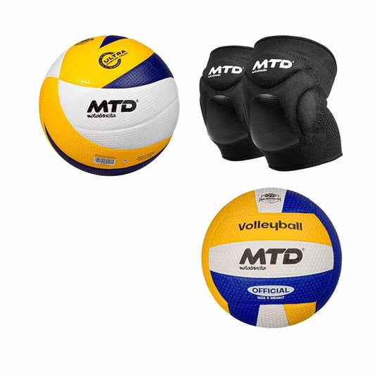 Pack Matadorcita: Pelota profesional de vóley + Pelota de entrenamiento + Rodillera