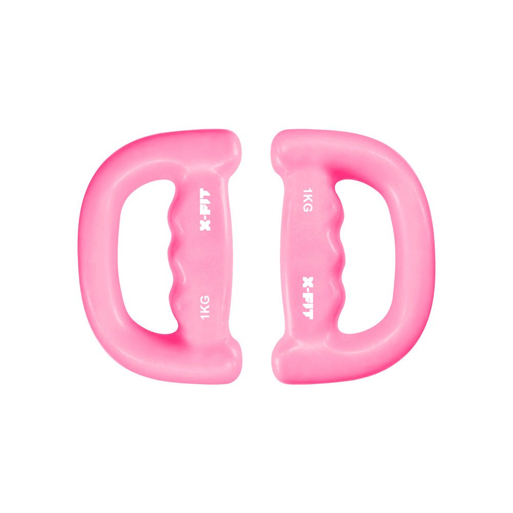 Mancuernas plastificadas con asa Xfit