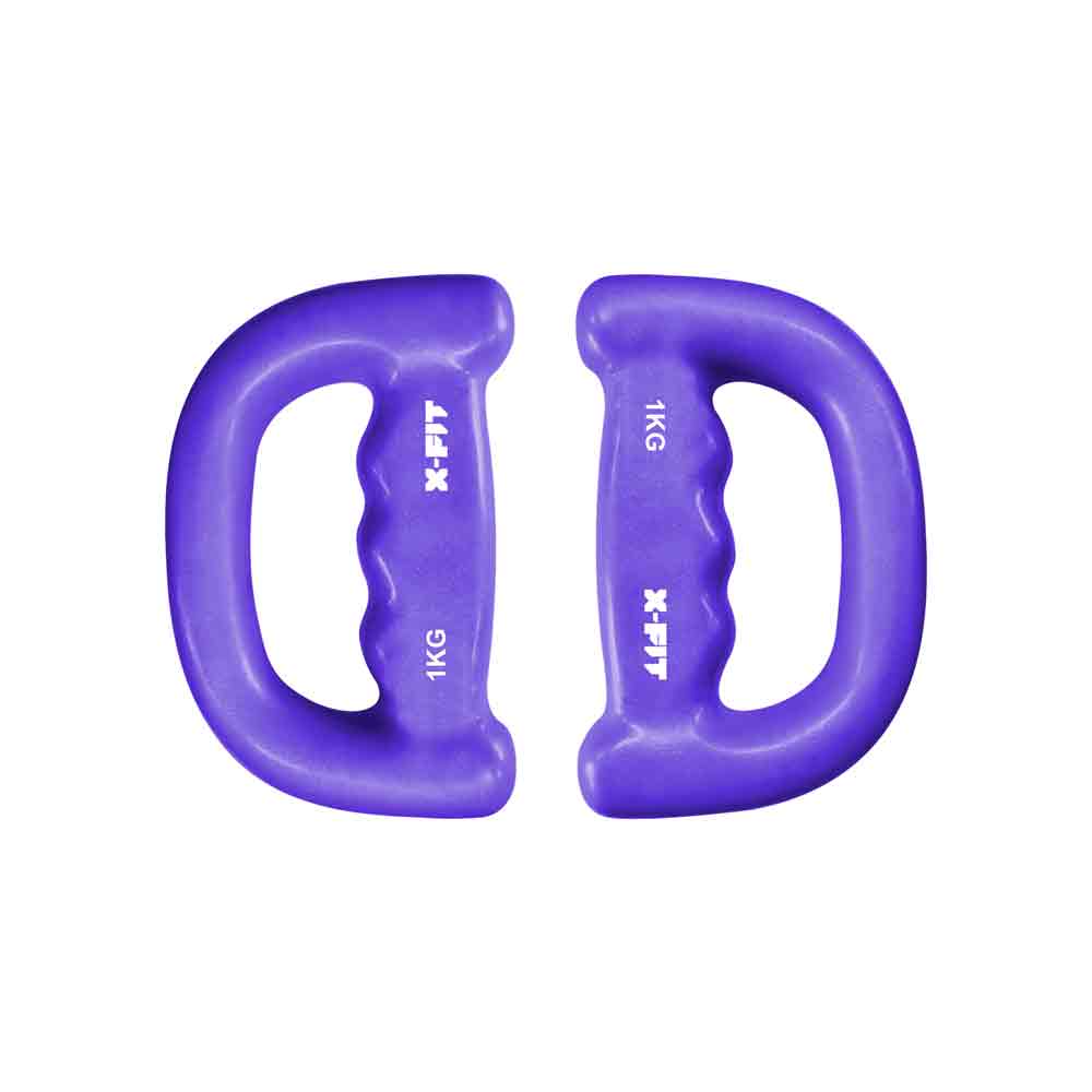 Mancuernas plastificadas con asa Xfit