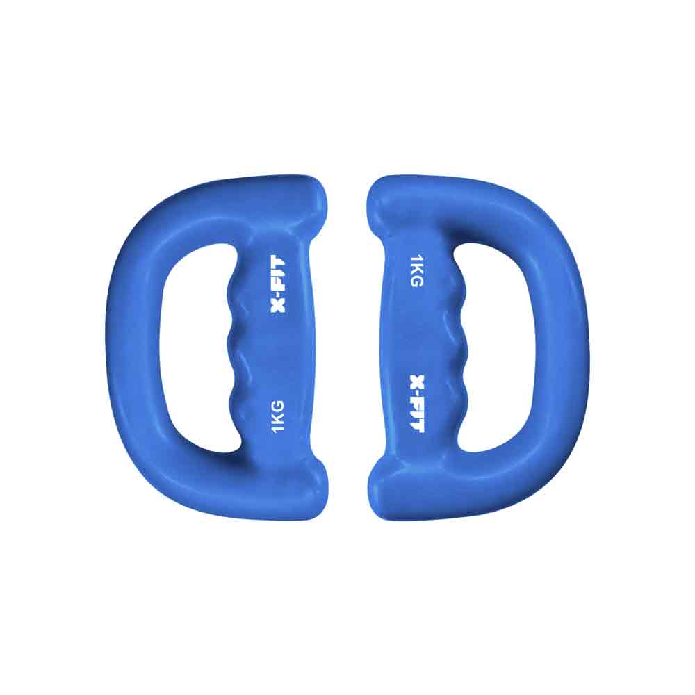 Mancuernas plastificadas con asa Xfit